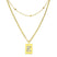 Sero Letter-E Halskette Gold