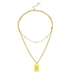 Sero Letter-E Halskette Gold