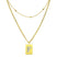 Sero Letter-F Halskette Gold