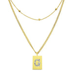 Sero Letter-G Halskette Gold