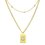 Sero Letter-G Halskette Gold