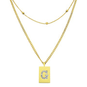 Sero Letter-G Halskette Gold