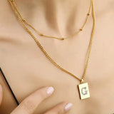 Sero Letter-G Halskette Gold