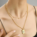 Sero Letter-G Halskette Gold
