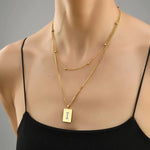Sero Letter-I Halskette Gold