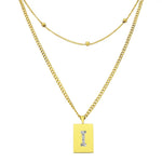 Sero Letter-I Halskette Gold