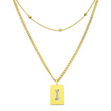 Sero Letter-I Halskette Gold