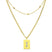 Sero Letter-I Halskette Gold