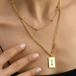 Sero Letter-I Halskette Gold