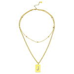 Sero Letter-J Halskette Gold