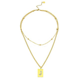 Sero Letter-J Halskette Gold