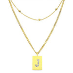 Sero Letter-J Halskette Gold
