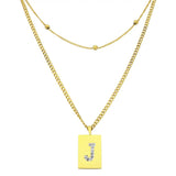 Sero Letter-J Halskette Gold