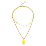 Sero Letter-K Halskette Gold