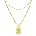 Sero Letter-K Halskette Gold