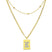 Sero Letter-K Halskette Gold