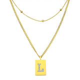 Sero Letter-L Halskette Gold