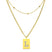 Sero Letter-L Halskette Gold