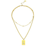 Sero Letter-L Halskette Gold