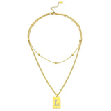 Sero Letter-L Halskette Gold