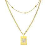 Sero Letter-M Halskette Gold