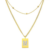 Sero Letter-M Halskette Gold