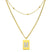 Sero Letter-M Halskette Gold