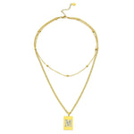 Sero Letter-M Halskette Gold