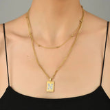 Sero Letter-N Halskette Gold