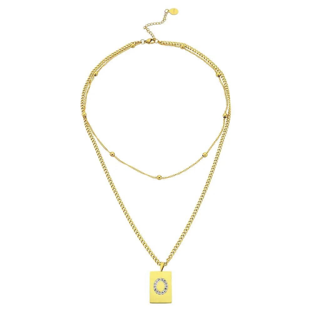 Sero Letter-O Halskette Gold