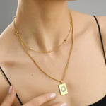 Sero Letter-O Halskette Gold