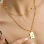 Sero Letter-O Halskette Gold
