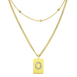 Sero Letter-O Halskette Gold