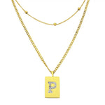 Sero Letter-P Halskette Gold