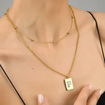 Sero Letter-P Halskette Gold