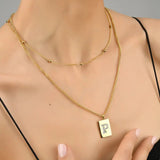 Sero Letter-P Halskette Gold