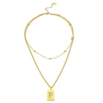 Sero Letter-P Halskette Gold