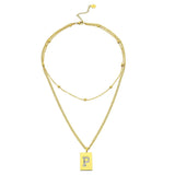 Sero Letter-P Halskette Gold