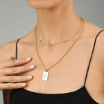 Sero Letter-P Halskette Gold