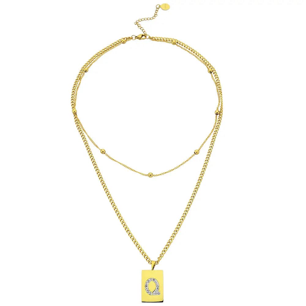 Sero Letter-Q Halskette Gold