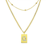 Sero Letter-Q Halskette Gold