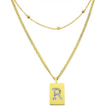 Sero Letter-R Halskette Gold