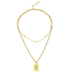 Sero Letter-R Halskette Gold