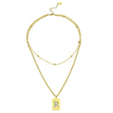 Sero Letter-R Halskette Gold
