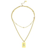 Sero Letter-S Halskette Gold