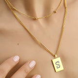 Sero Letter-S Halskette Gold