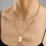 Sero Letter-S Halskette Gold