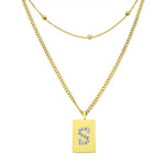 Sero Letter-S Halskette Gold