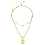 Sero Letter-T Halskette Gold