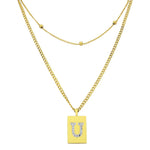 Sero Letter-U Halskette Gold